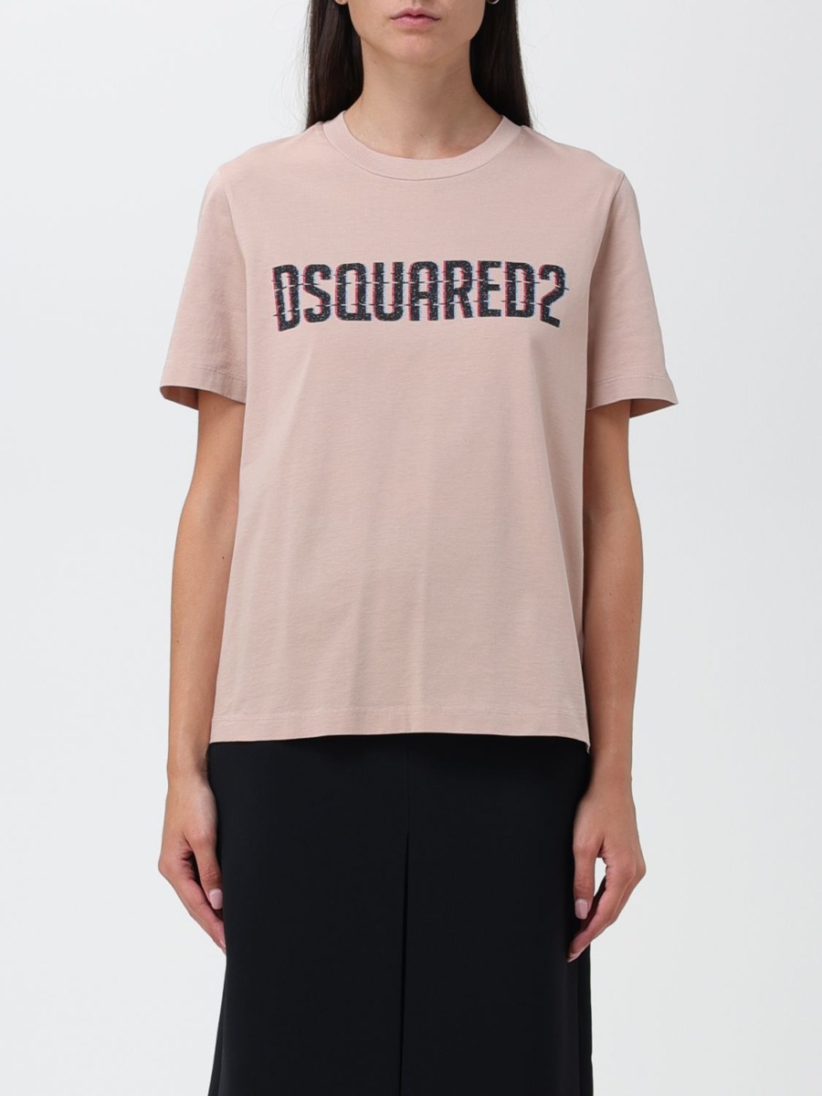 Dsquared2 Woman Pink T-Shirt at Giglio GOOFASH