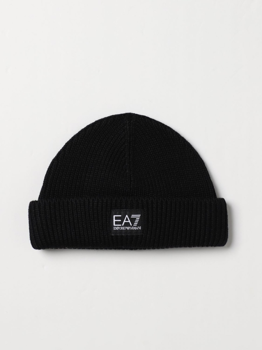 EA7 - Black - Man Hat - Giglio GOOFASH