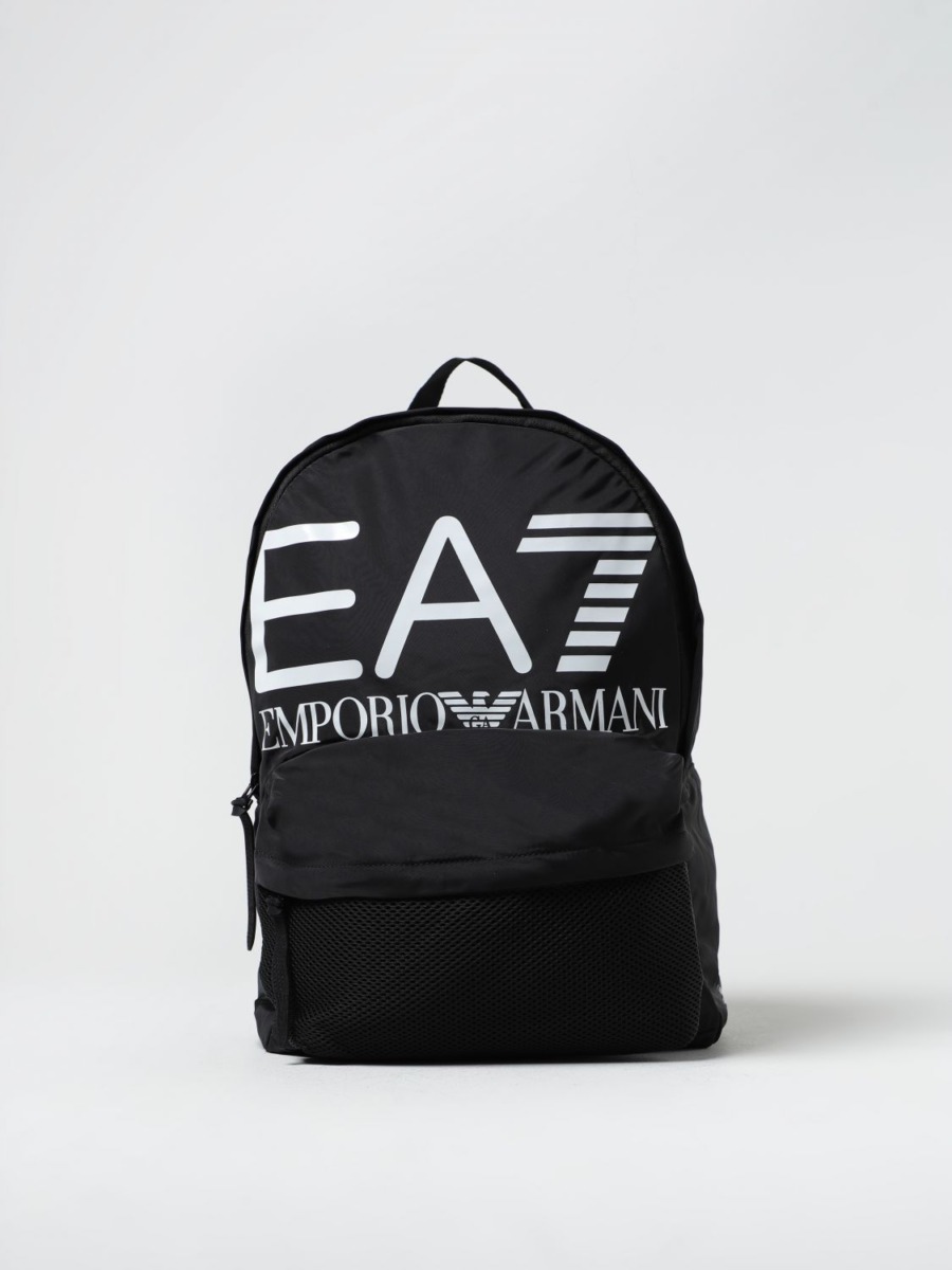 EA7 - Man Backpack - Black - Giglio GOOFASH
