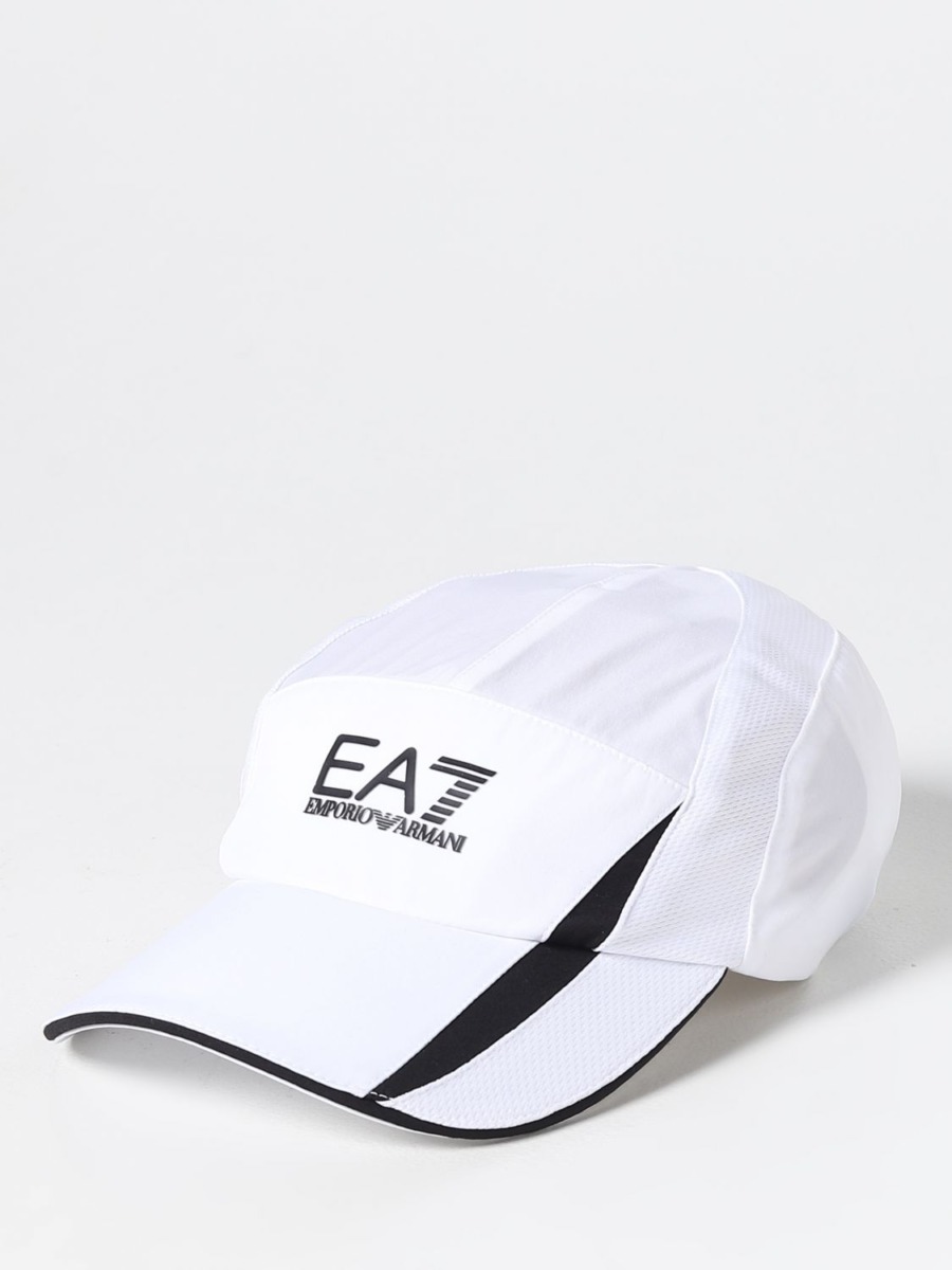 EA7 White Gent Hat - Giglio GOOFASH