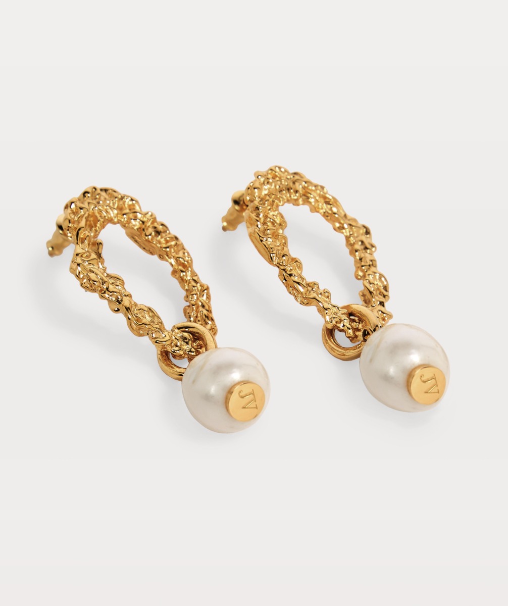 Earrings in Gold - Josh V - Woman GOOFASH