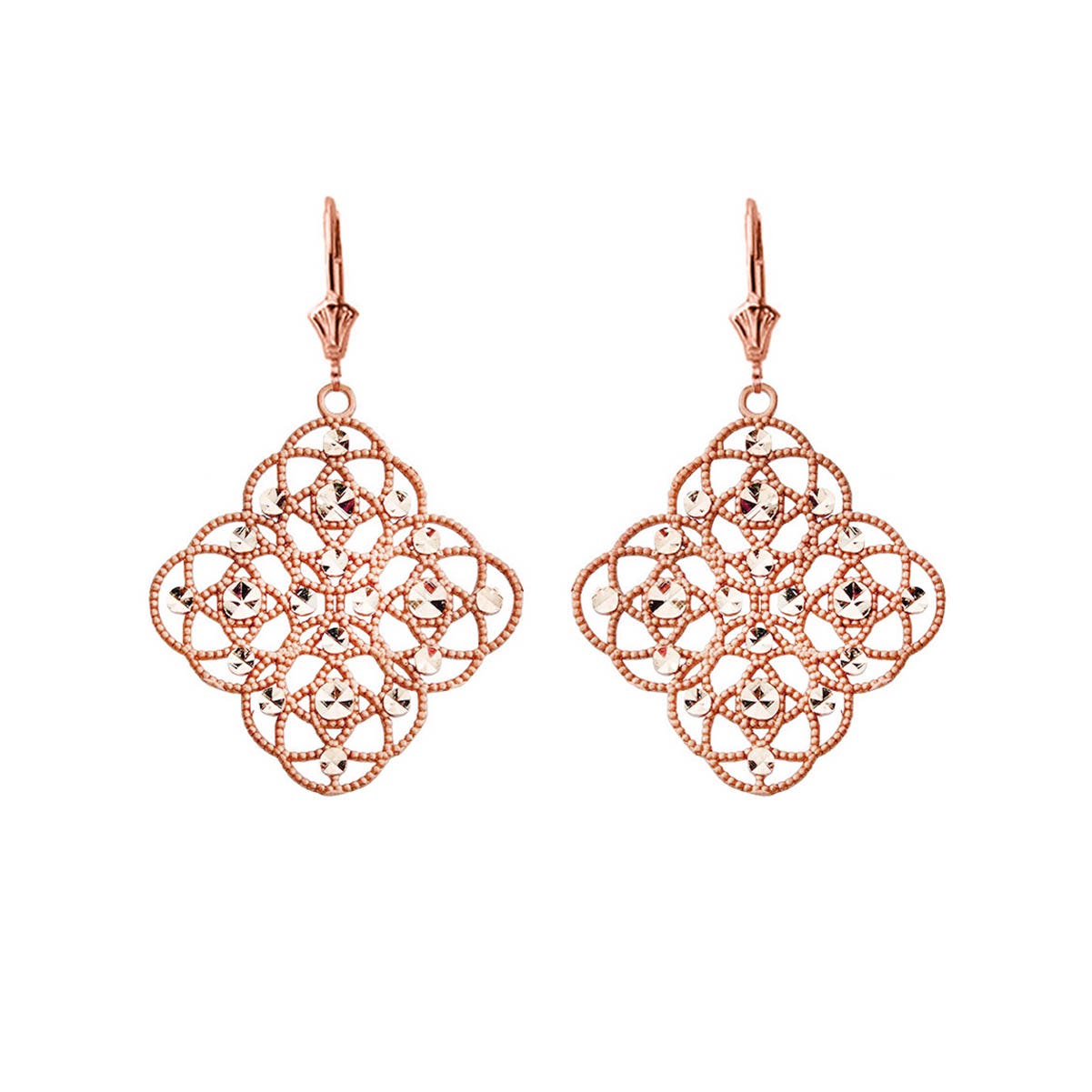 Earrings in Rose - Gold Boutique Man - Gold Boutique GOOFASH