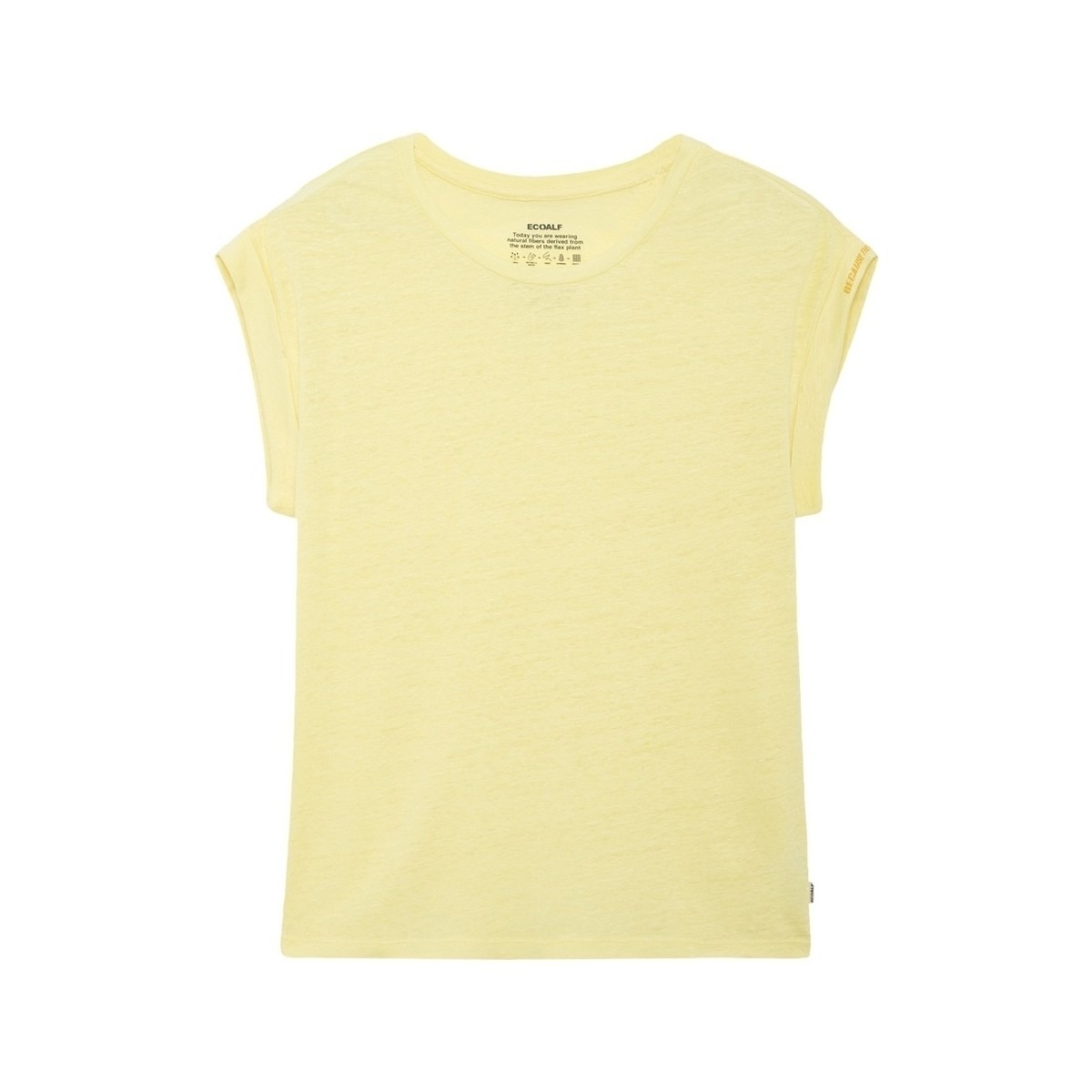 Ecoalf Ladies T-Shirt Yellow at Spartoo GOOFASH