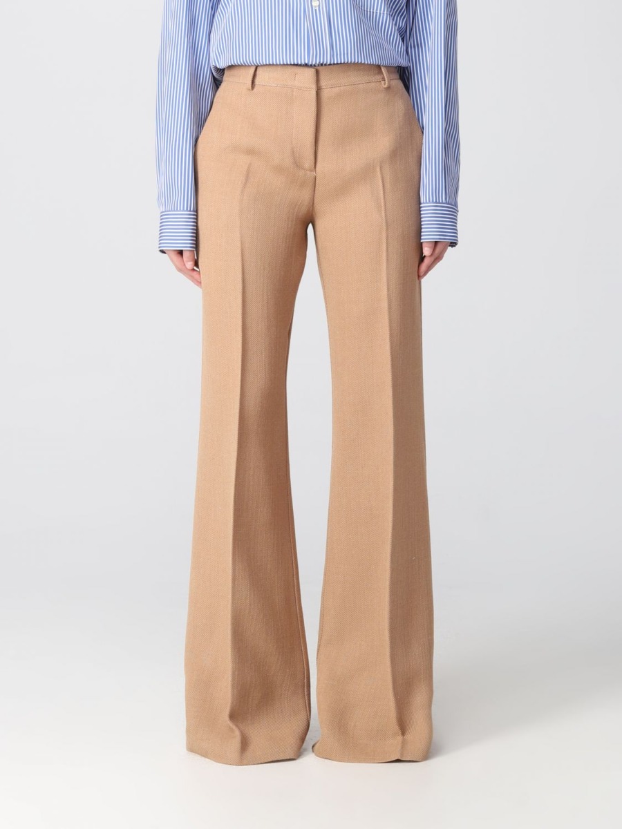Etro - Lady Trousers in Camel by Giglio GOOFASH