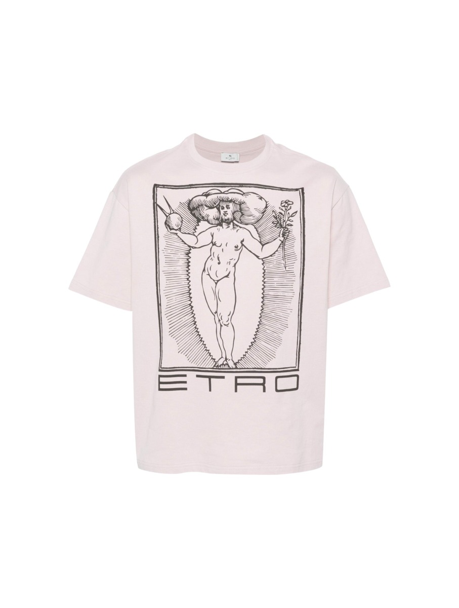 Etro - Pink T-Shirt for Men by Suitnegozi GOOFASH