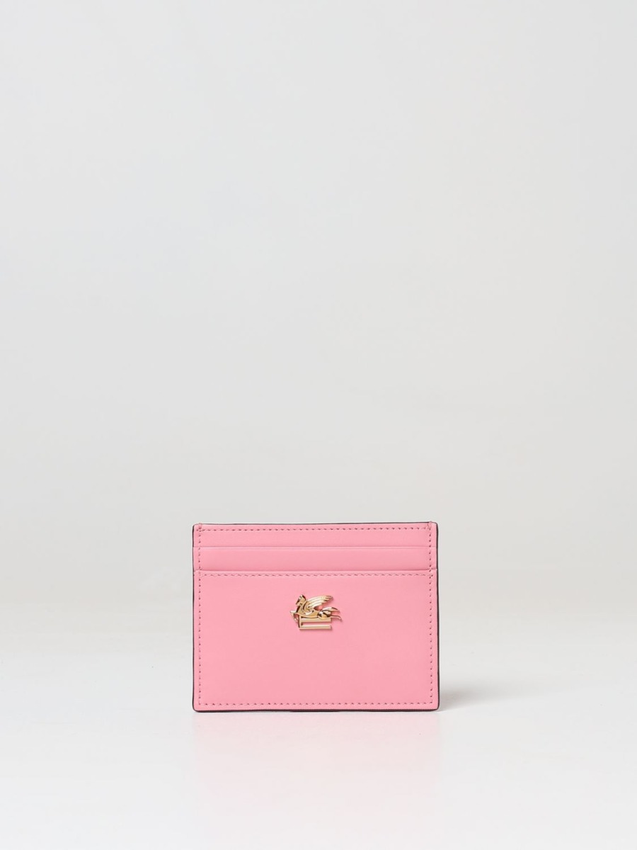 Etro Wallet Pink - Giglio GOOFASH