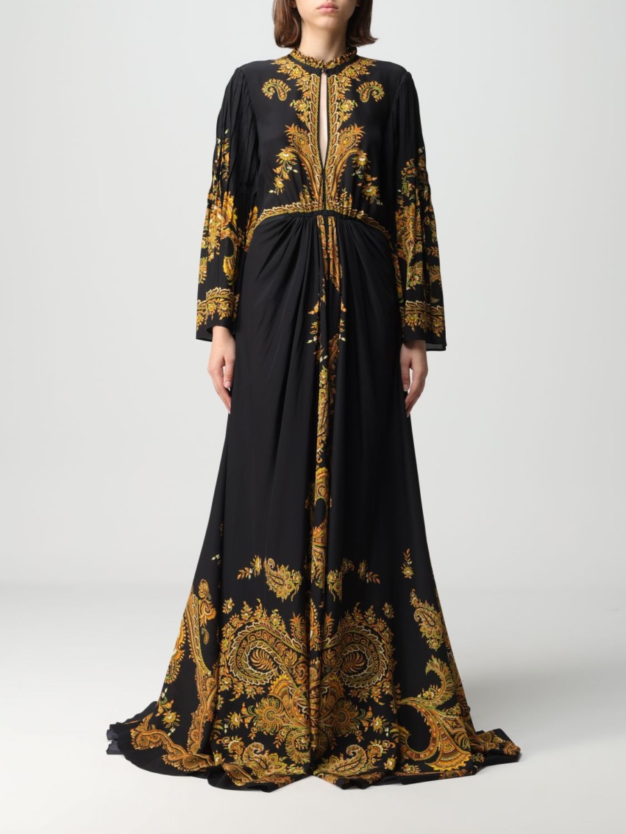 Etro - Womens Dress in Gold at Giglio GOOFASH