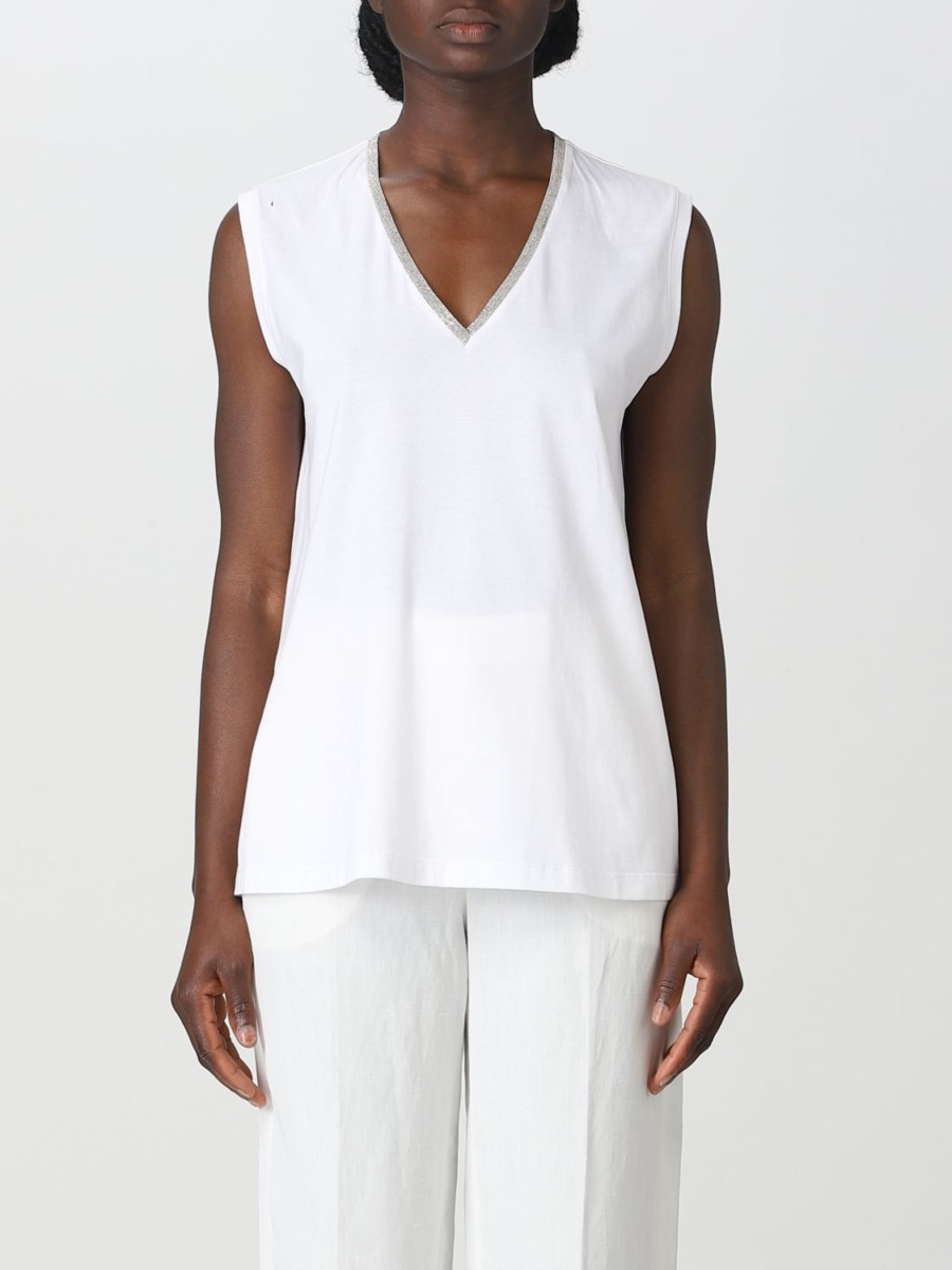 Fabiana Filippi Women T-Shirt White by Giglio GOOFASH