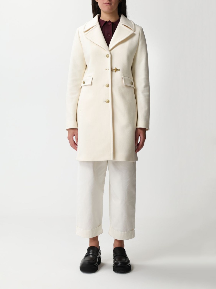 Fay Andrada Coat White for Woman from Giglio GOOFASH