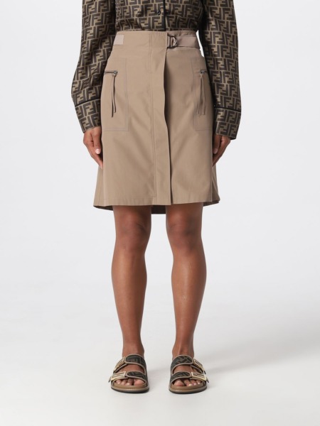 Fendi Lady Brown Skirt from Giglio GOOFASH