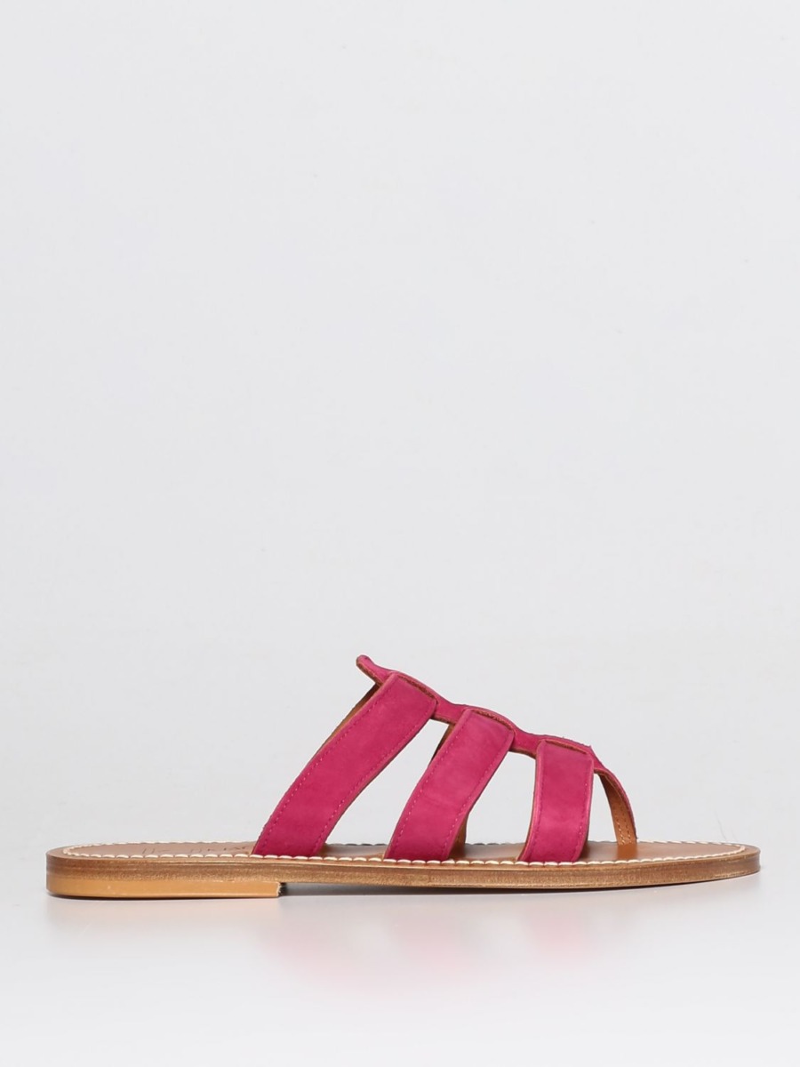 Flat Sandals Pink K. Jacques - Giglio GOOFASH