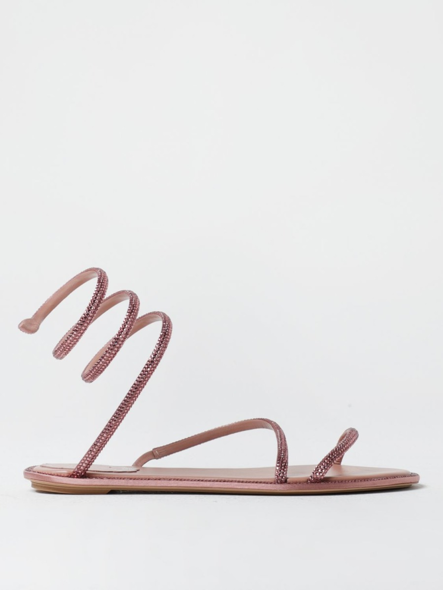 Flat Sandals Pink for Woman by Giglio GOOFASH
