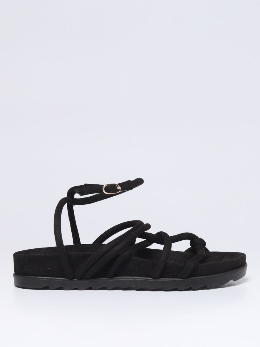 Flat Sandals in Black Giglio Chiara Ferragni GOOFASH