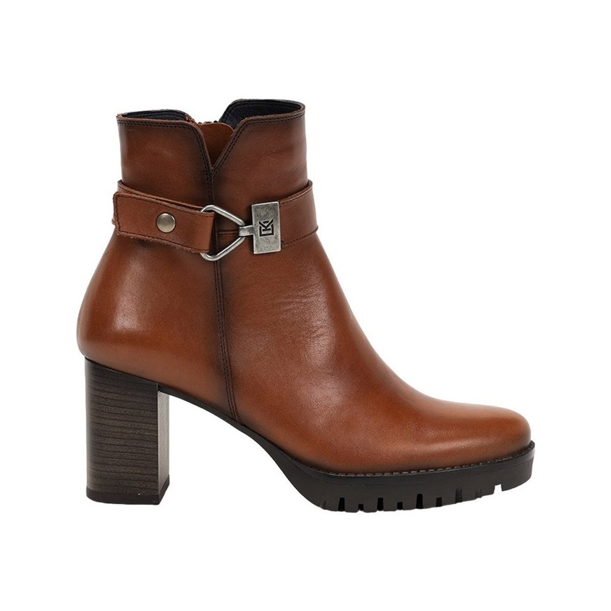 Fluchos Ankle Boots Brown for Women by Spartoo GOOFASH