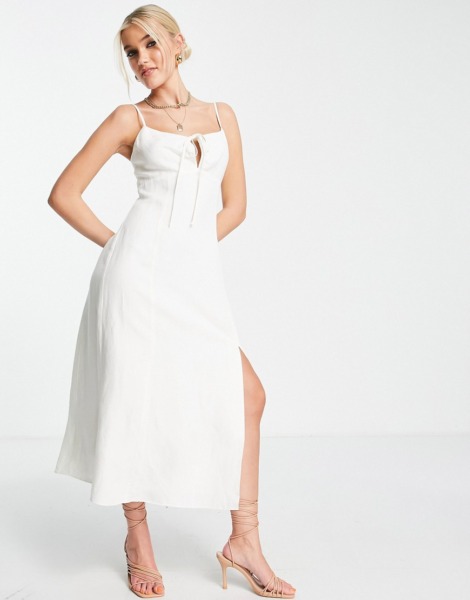 Forever New - Womens Midi Dress - White - Asos GOOFASH