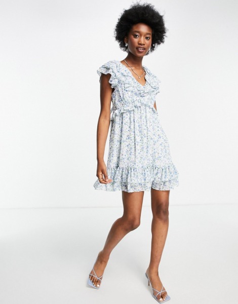 Forever New Women's Mini Dress in Multicolor by Asos GOOFASH