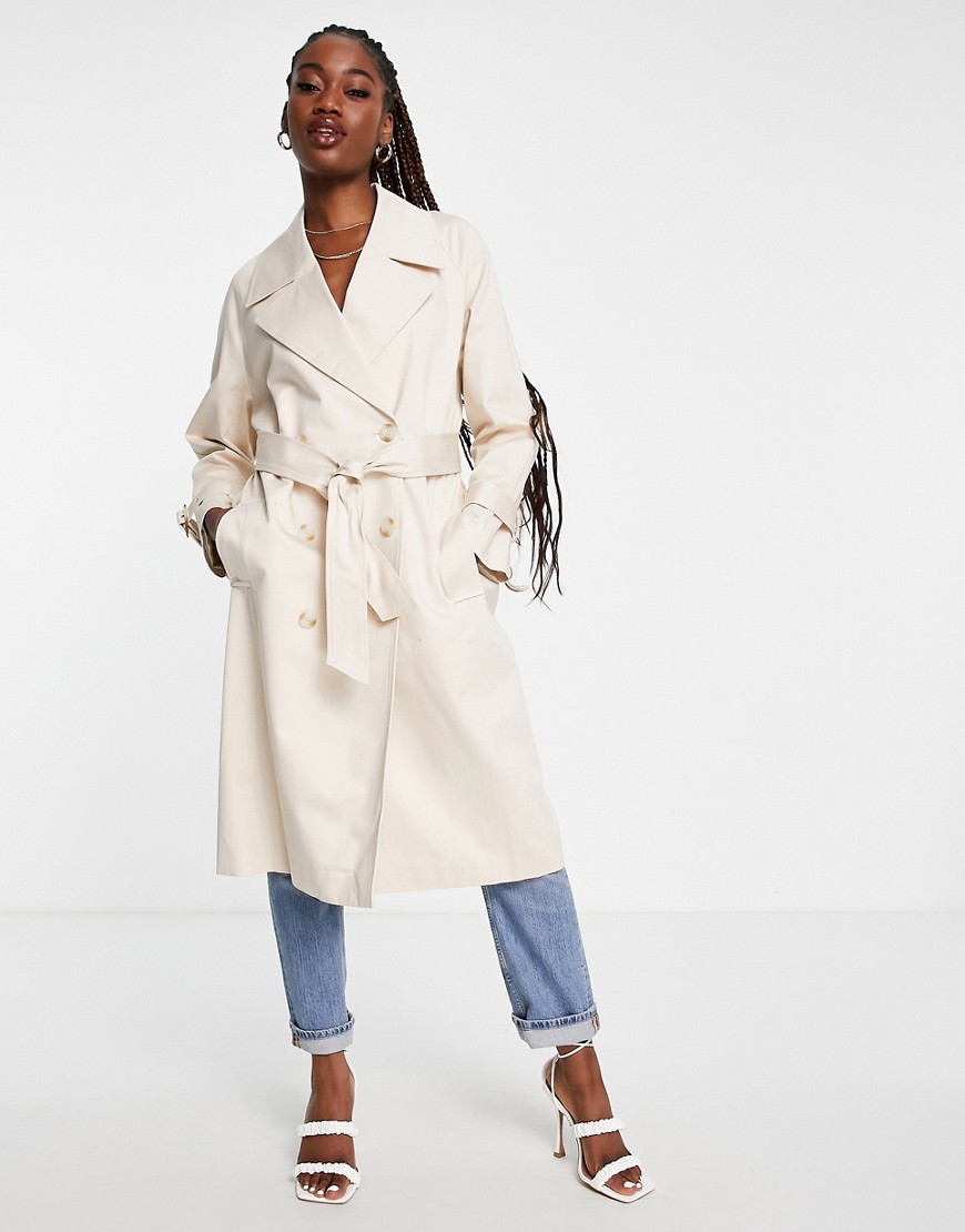 Forever New - Women's Trench Coat in Ivory from Asos GOOFASH