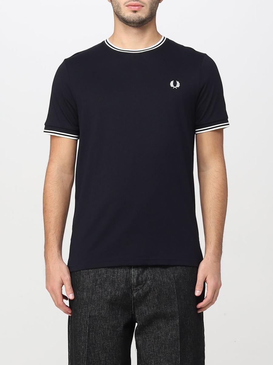 Fred Perry - Blue Gents T-Shirt - Giglio GOOFASH