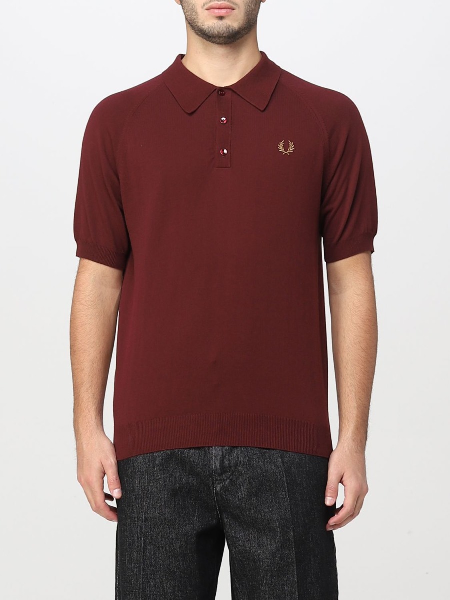 Fred Perry - Gents Poloshirt Burgundy - Giglio GOOFASH