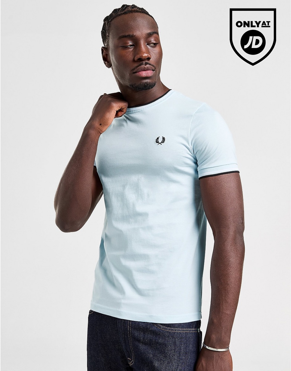Fred Perry Gents T-Shirt Blue JD Sports GOOFASH