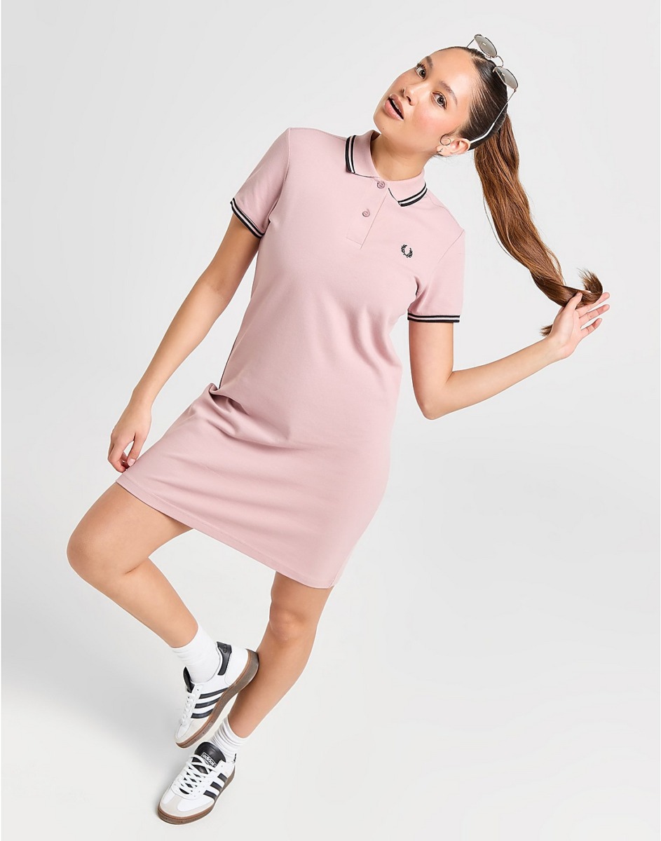 Fred Perry - Ladies Dress in Pink at JD Sports GOOFASH