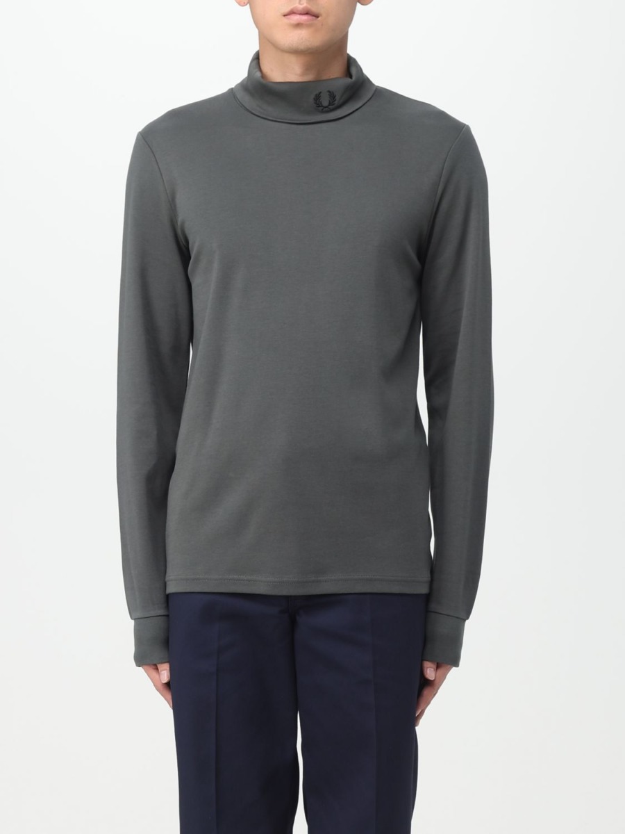 Fred Perry Men's Jumper in Green - Giglio GOOFASH