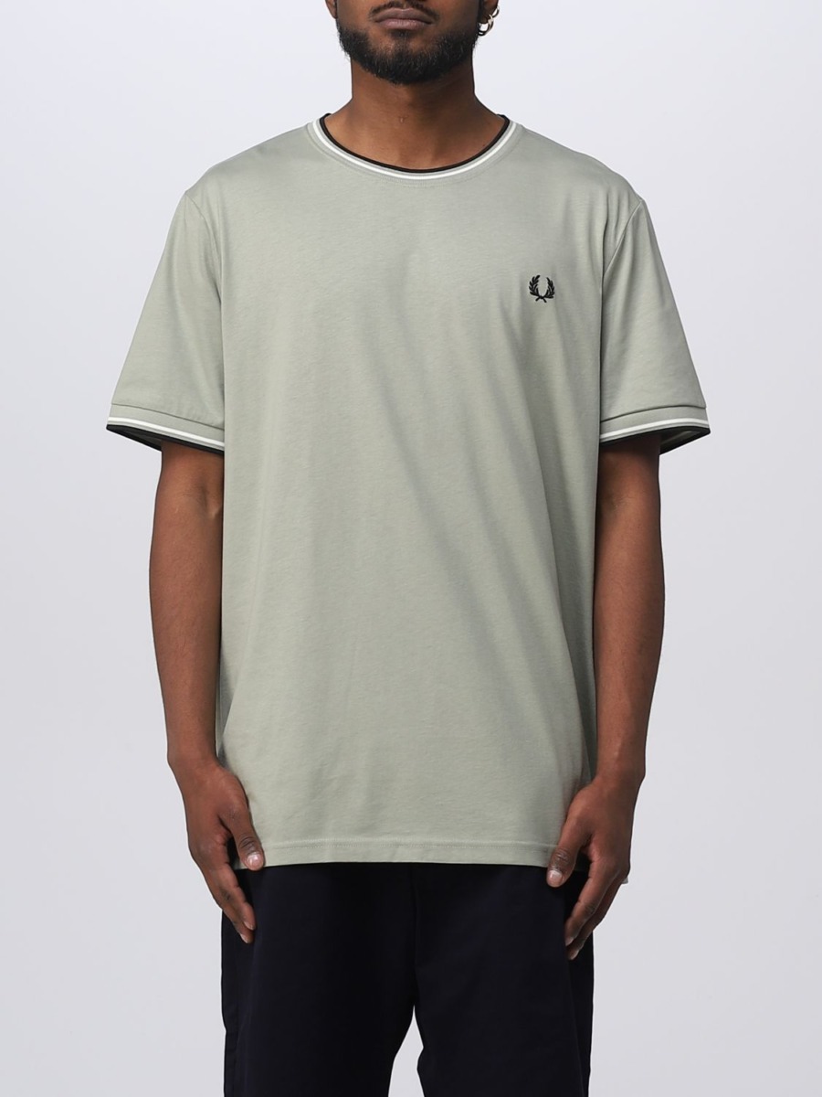Fred Perry - T-Shirt Grey - Giglio - Men GOOFASH