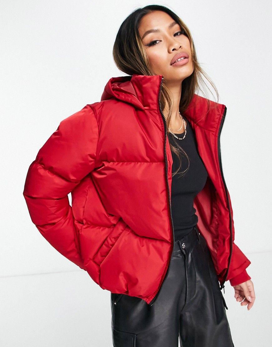 French Connection - Red Women's Padded Jacket Asos GOOFASH