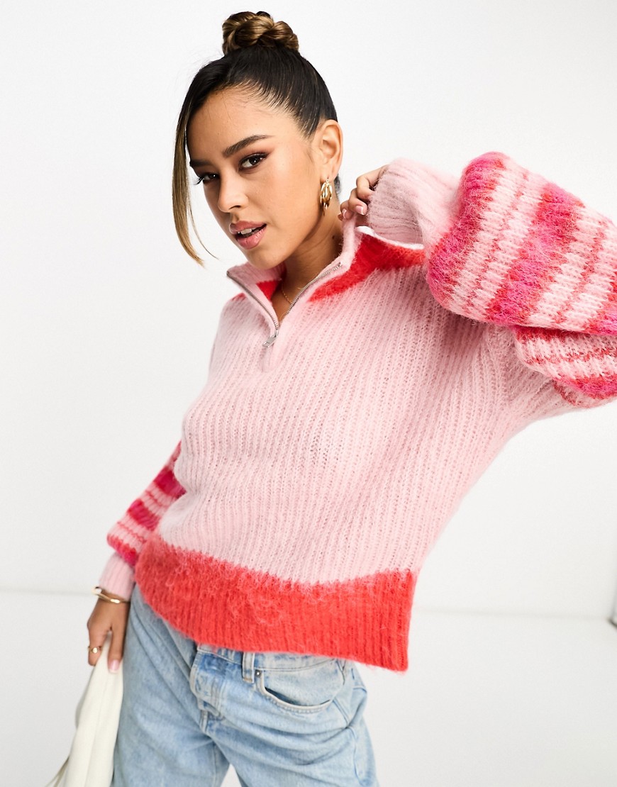 French Connection - Women's Sweater - Pink - Asos GOOFASH