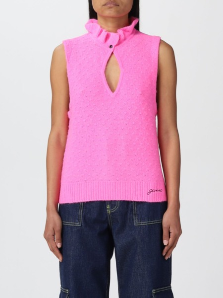 Ganni - Pink Top for Women by Giglio GOOFASH