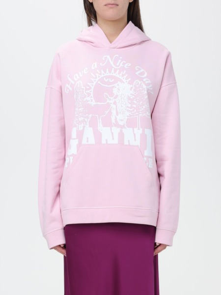 Ganni - Sweatshirt Pink - Giglio Woman GOOFASH