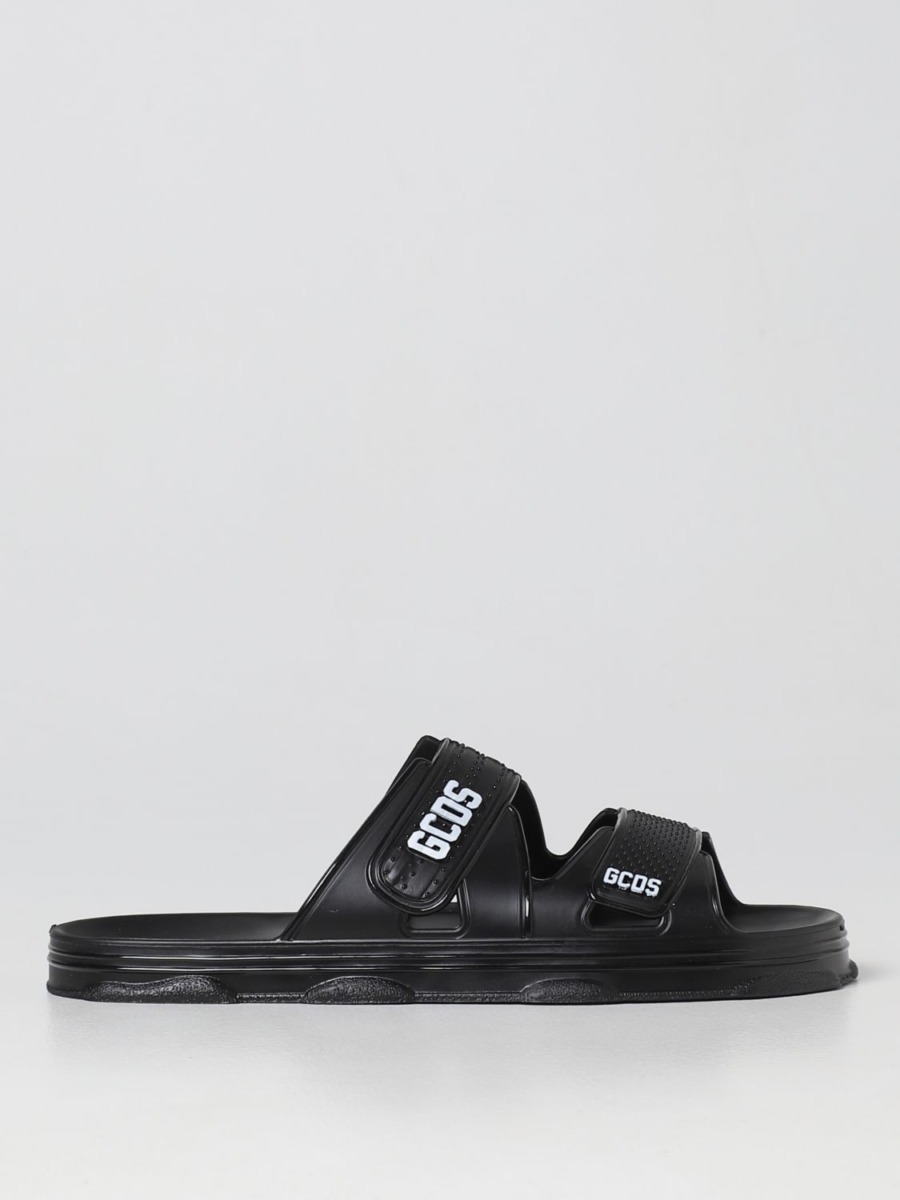 Gcds - Flat Sandals in Black for Women by Giglio GOOFASH