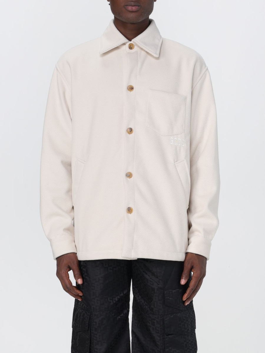 Gcds Jacket in Cream for Man from Giglio GOOFASH