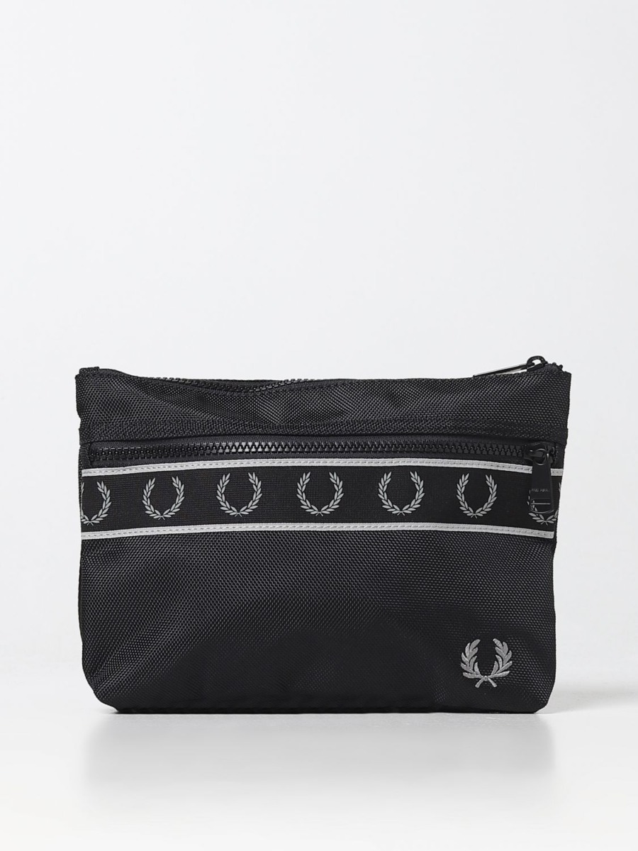 Gent Black - Shoulder Bag - Fred Perry - Giglio GOOFASH
