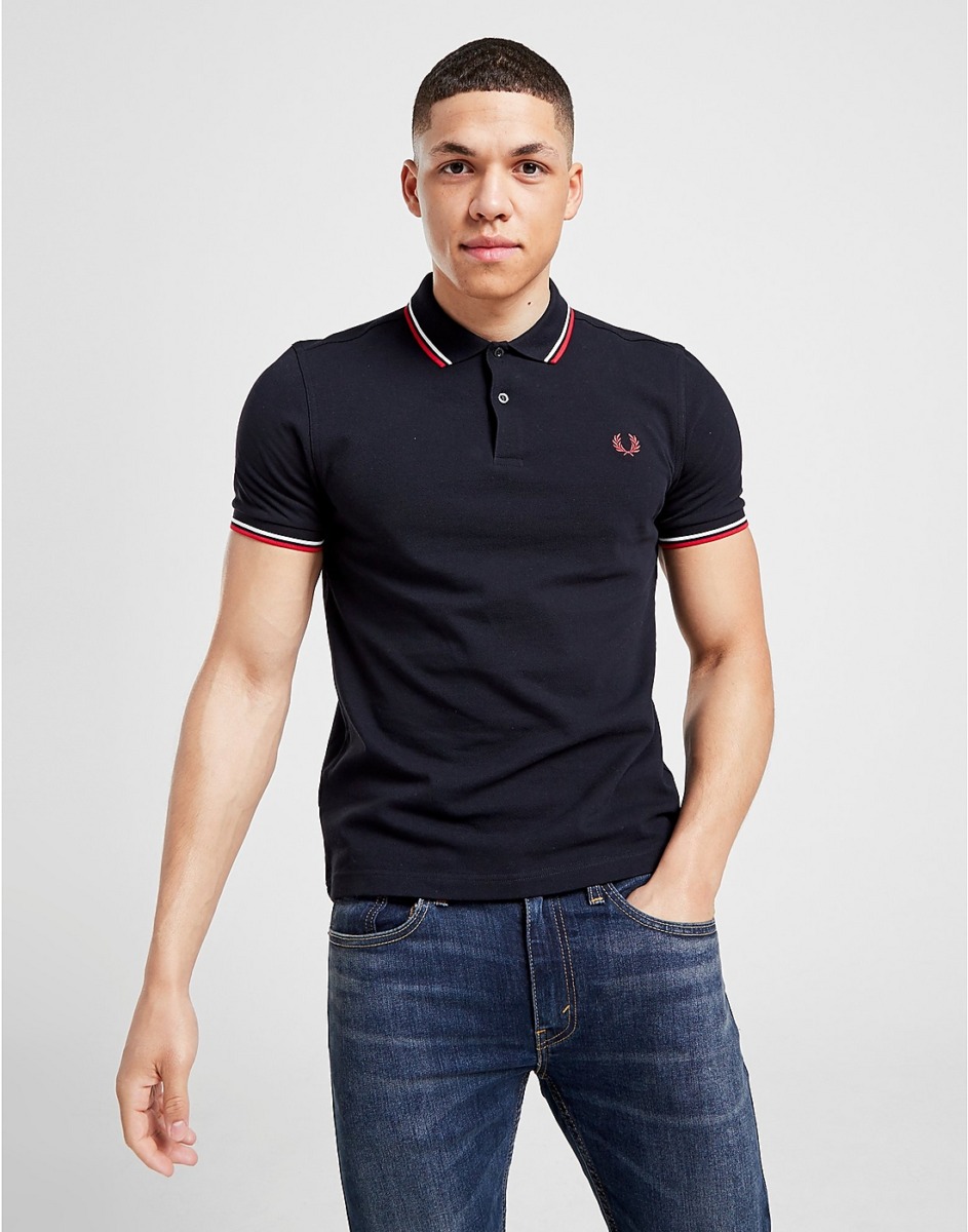 Gent Blue T-Shirt Fred Perry JD Sports GOOFASH