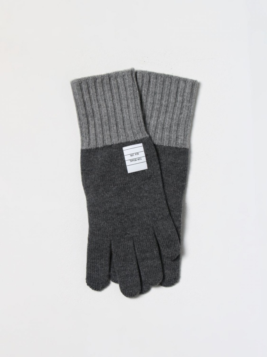 Gent Gloves in Grey - Giglio GOOFASH