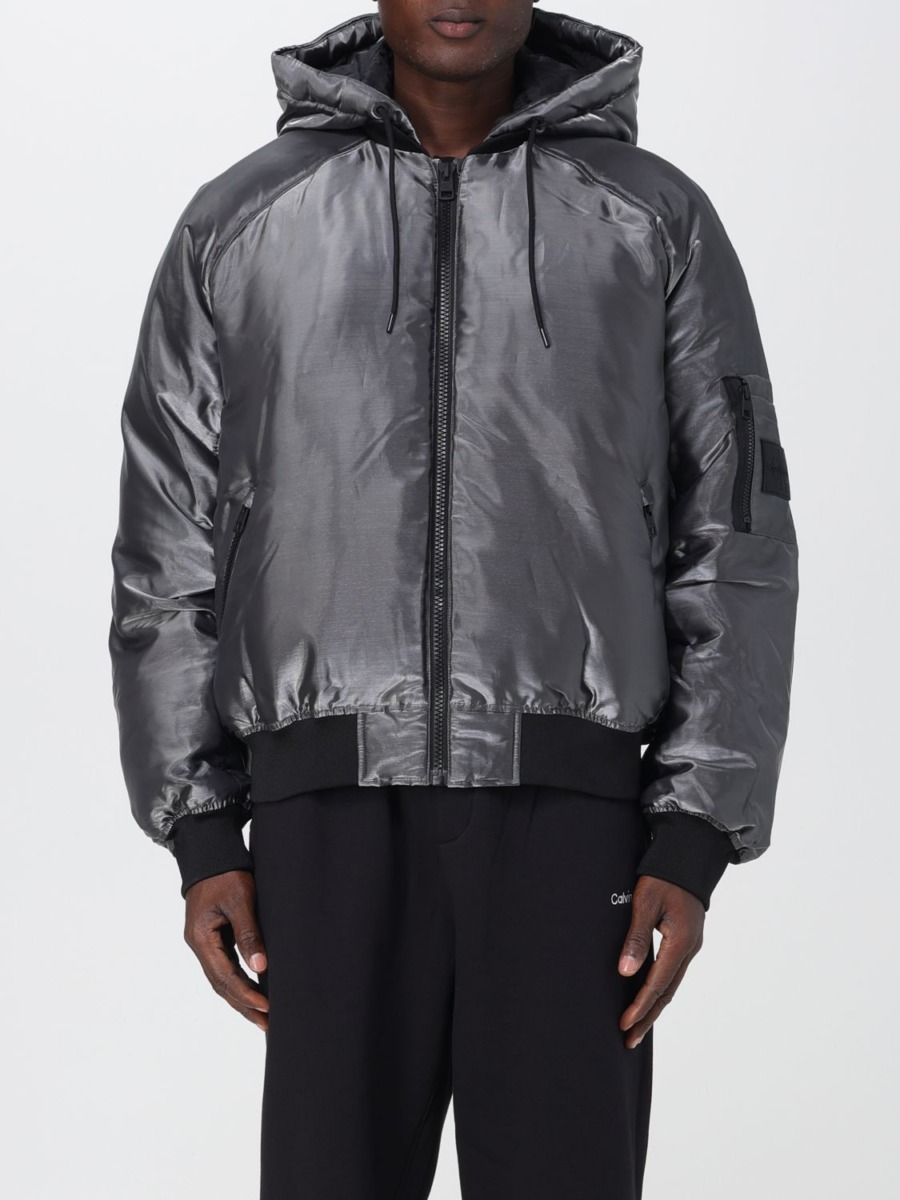 Gent Jacket in Grey Calvin Klein - Giglio GOOFASH