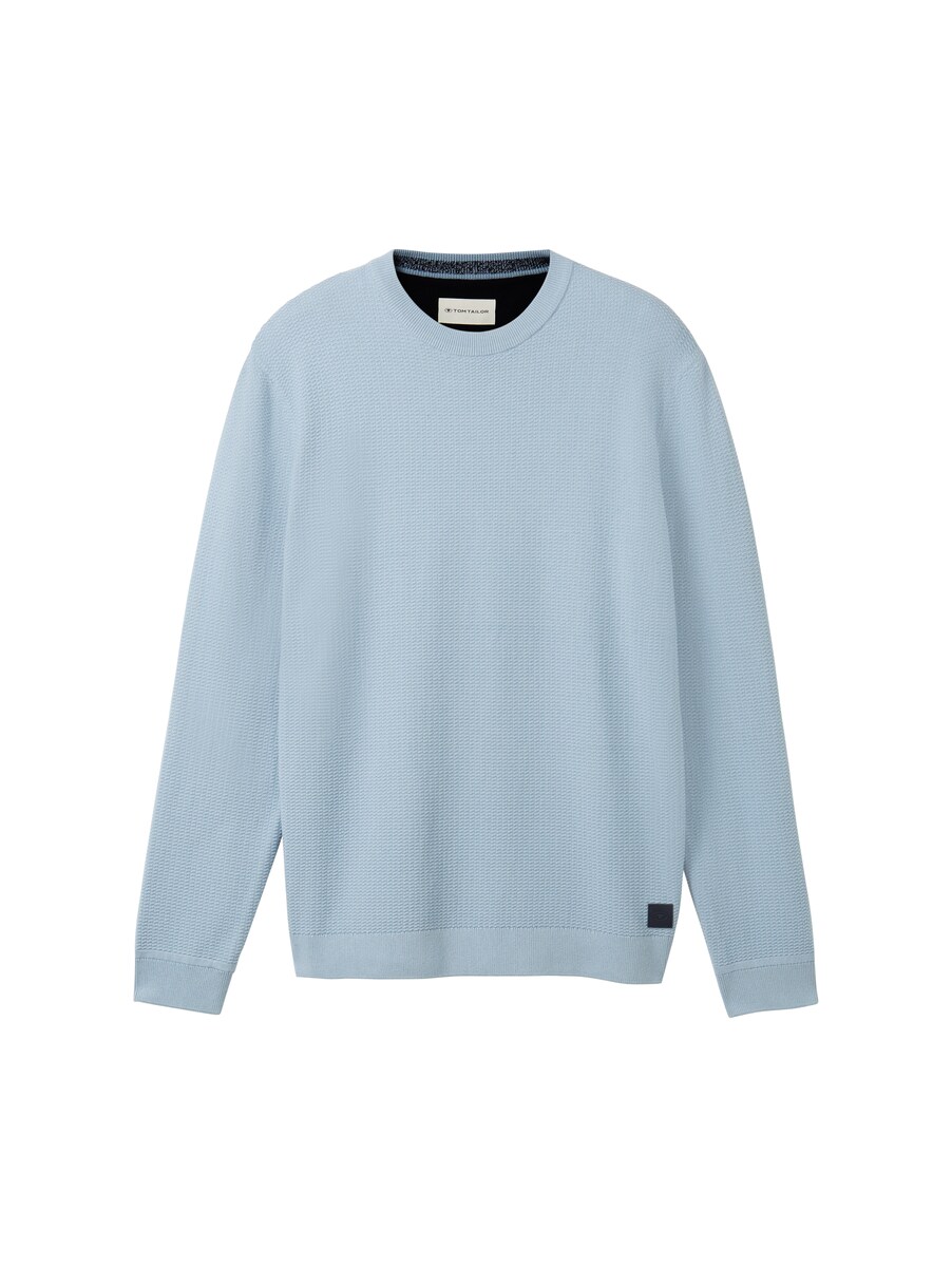 Gent Knitted Sweater Blue by Tom Tailor GOOFASH