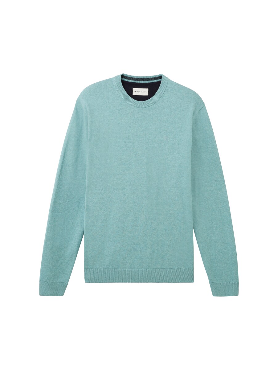 Gent Knitted Sweater Green - Tom Tailor GOOFASH