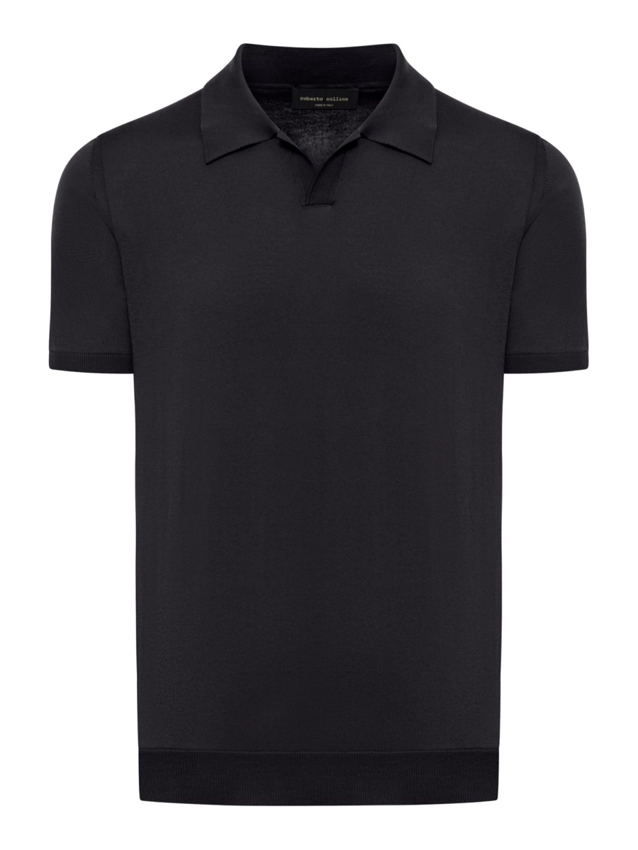 Gent Poloshirt in Black from Suitnegozi GOOFASH