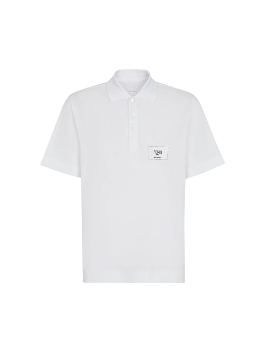 Gent Poloshirt in White at Suitnegozi GOOFASH