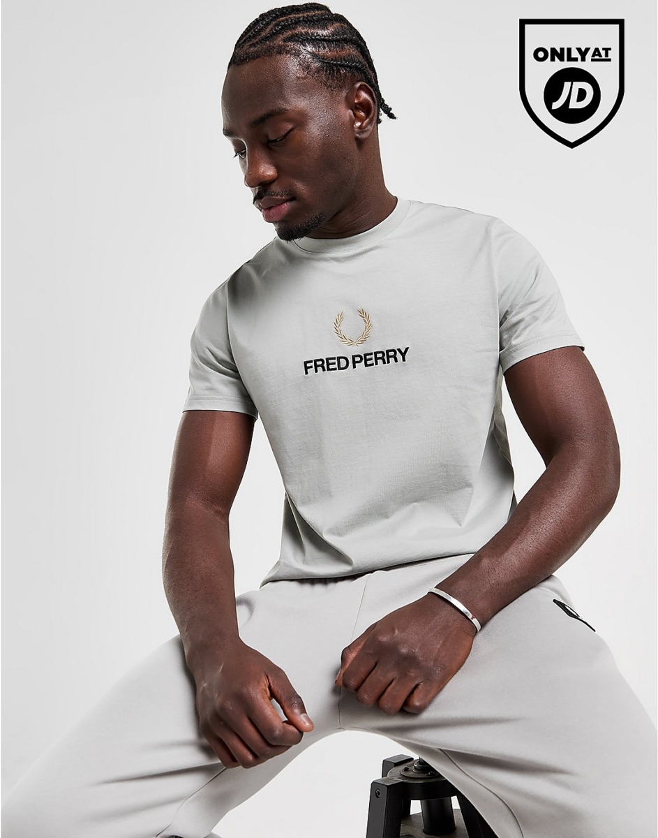 Gent T-Shirt Grey Fred Perry JD Sports GOOFASH