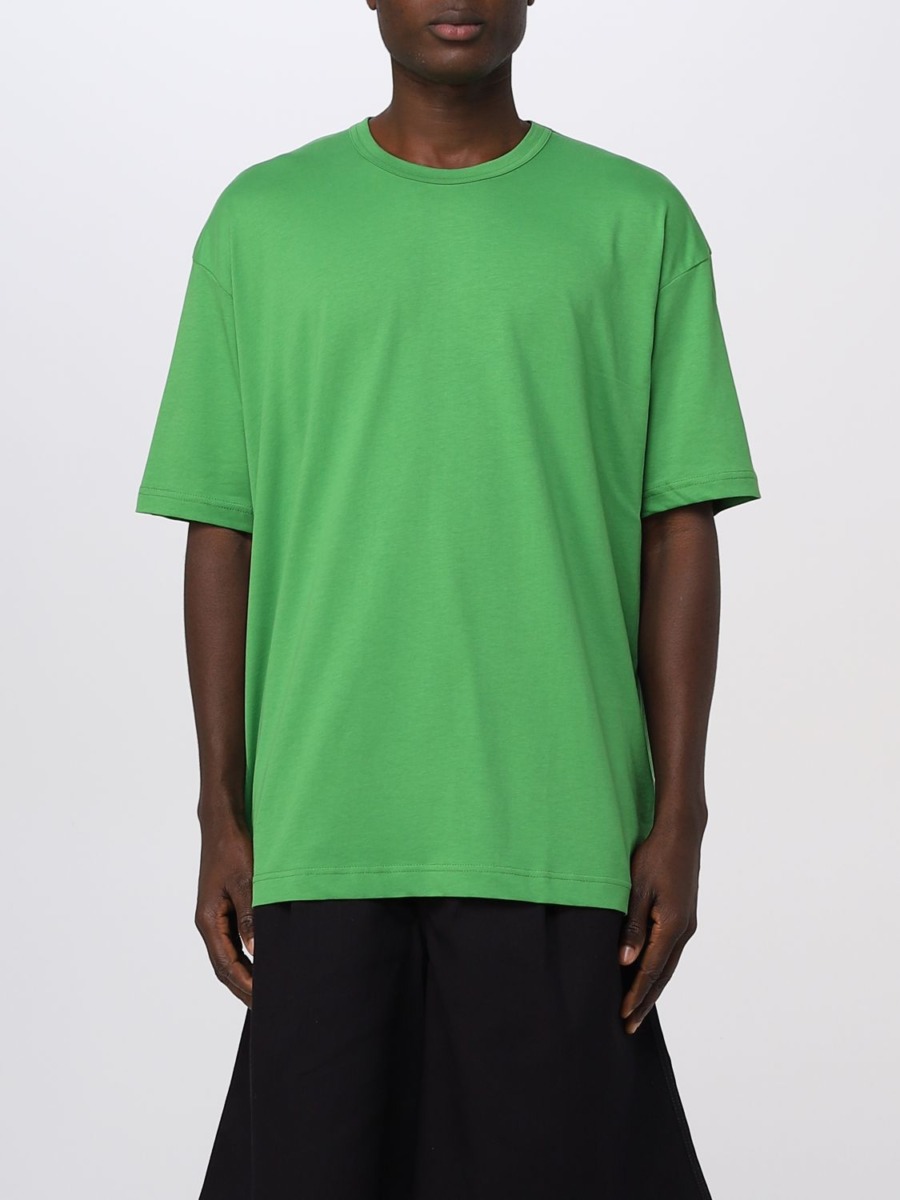 Gent T-Shirt in Green Comme Des Garcons Giglio GOOFASH