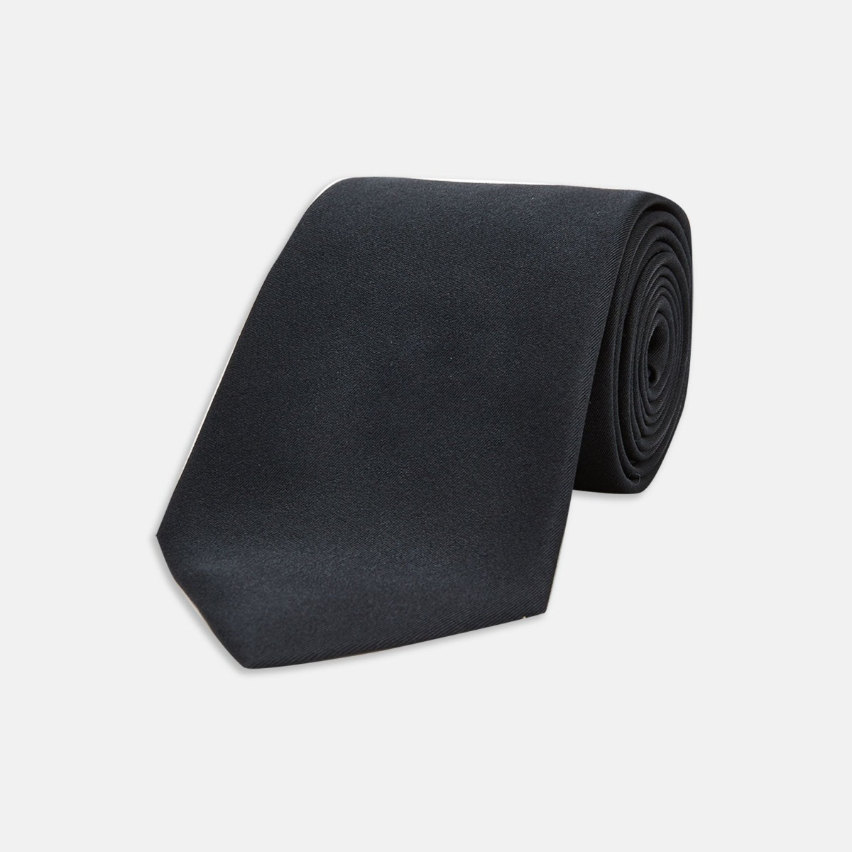 Gent Tie in Black - Turnbull And Asser GOOFASH