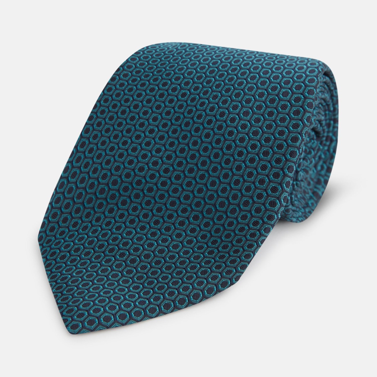 Gent Tie in Turquoise at Turnbull And Asser GOOFASH