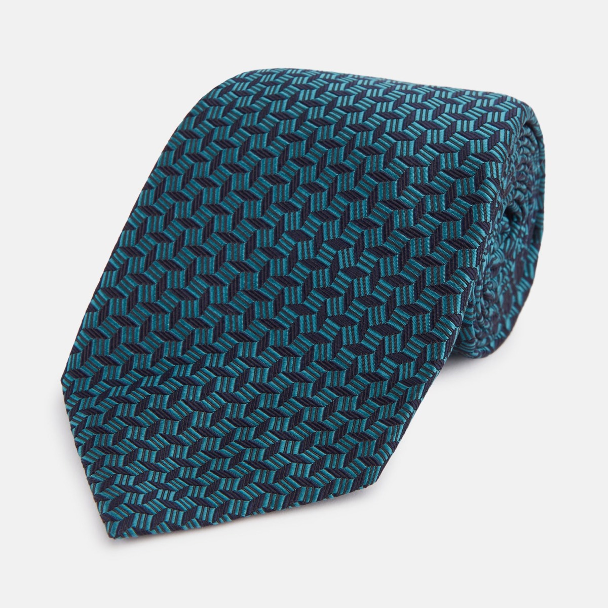 Gent Tie in Turquoise from Turnbull And Asser GOOFASH