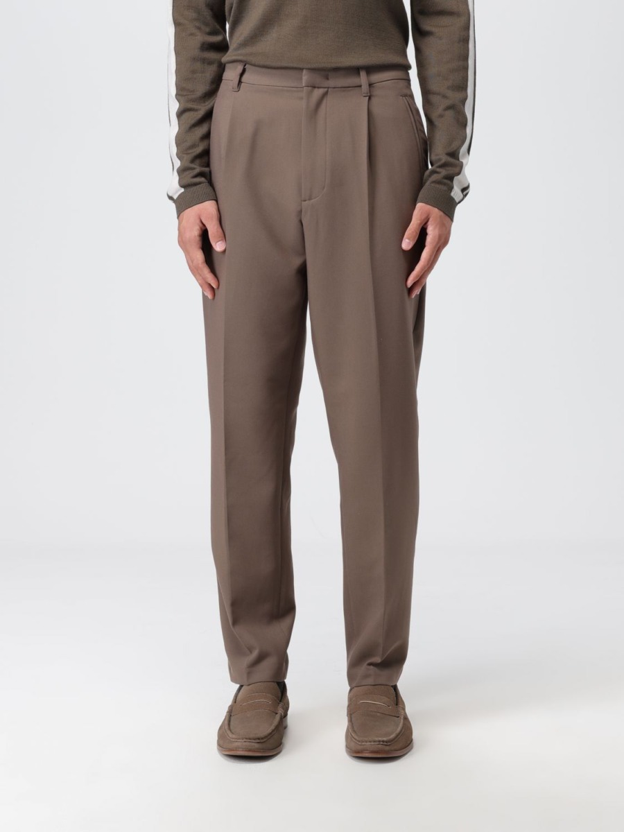 Gent Trousers Brown at Giglio GOOFASH