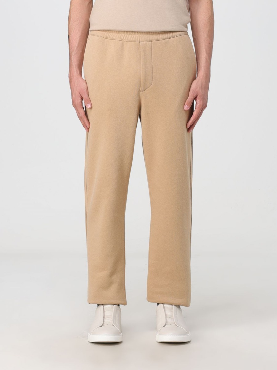 Gent Trousers Sand Zegna Giglio GOOFASH
