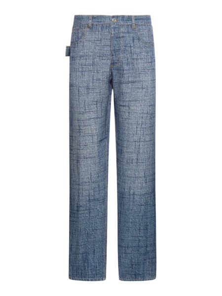 Gent Trousers in Blue - Suitnegozi GOOFASH