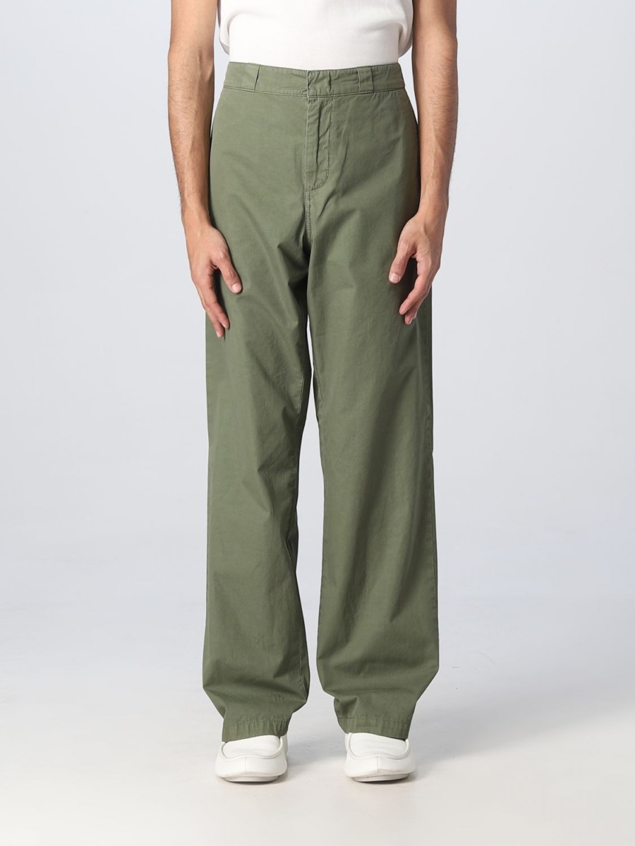 Gent Trousers in Green from Giglio GOOFASH
